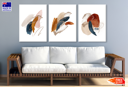 3 Set of Abstract Painting Design High Quality print 100% Australian made wall Canvas ready to hang
