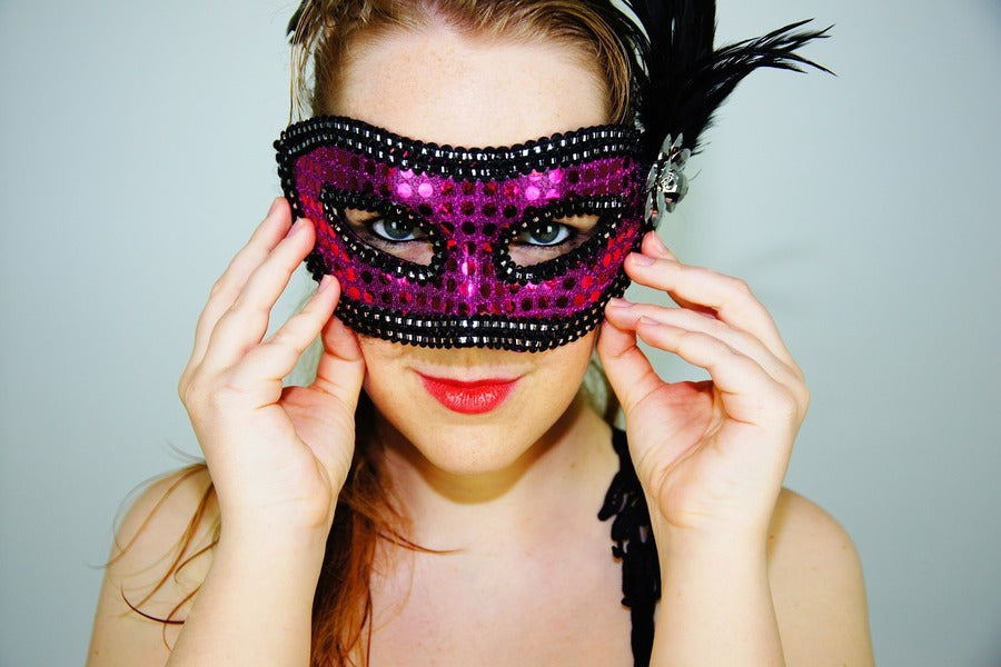 Woman in Mask Closeup Photograph Print 100% Australian Made