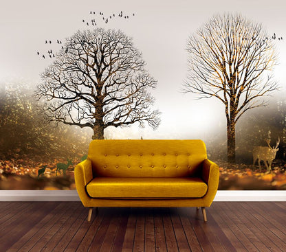 Wallpaper Murals Peel and Stick Removable Tree View High Quality