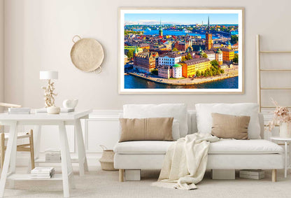 Old Town Skyline Photograph in Stockholm Sweden Home Decor Premium Quality Poster Print Choose Your Sizes