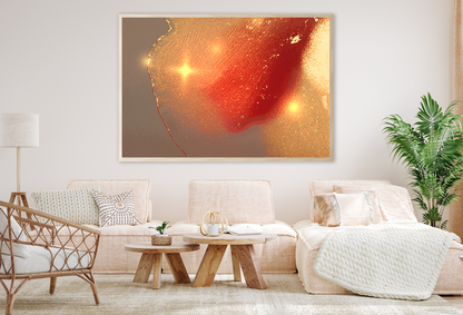 Red & Orange Abstract Design Home Decor Premium Quality Poster Print Choose Your Sizes