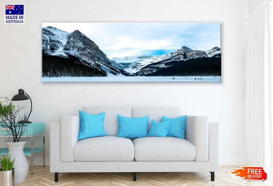 Panoramic Canvas Banff Park Scenery View Canada High Quality 100% Australian Made Wall Canvas Print Ready to Hang