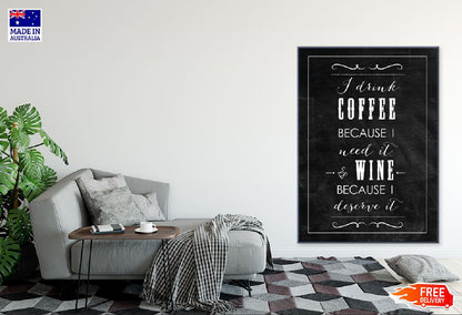 Cafe Restaurant Quote Vector Art Print 100% Australian Made