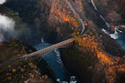 Zambezi River Gorge Aerial View Print 100% Australian Made