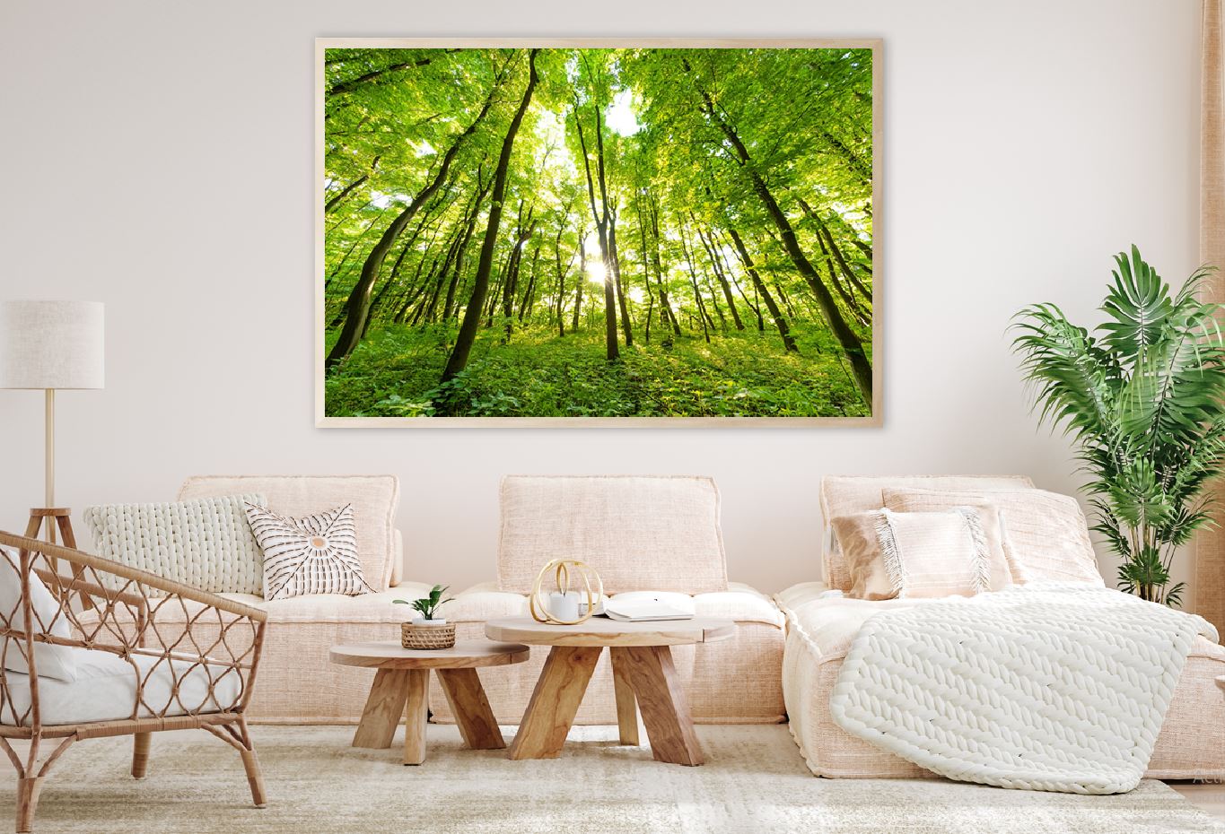 Green Spring Forest Trees View Photograph Home Decor Premium Quality Poster Print Choose Your Sizes