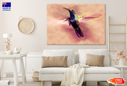 Flying Humming Bird Digital Art Print 100% Australian Made