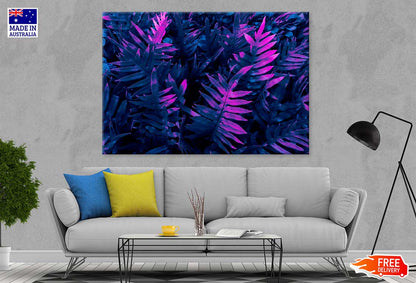 Purple Leaves Closeup View Photograph Print 100% Australian Made