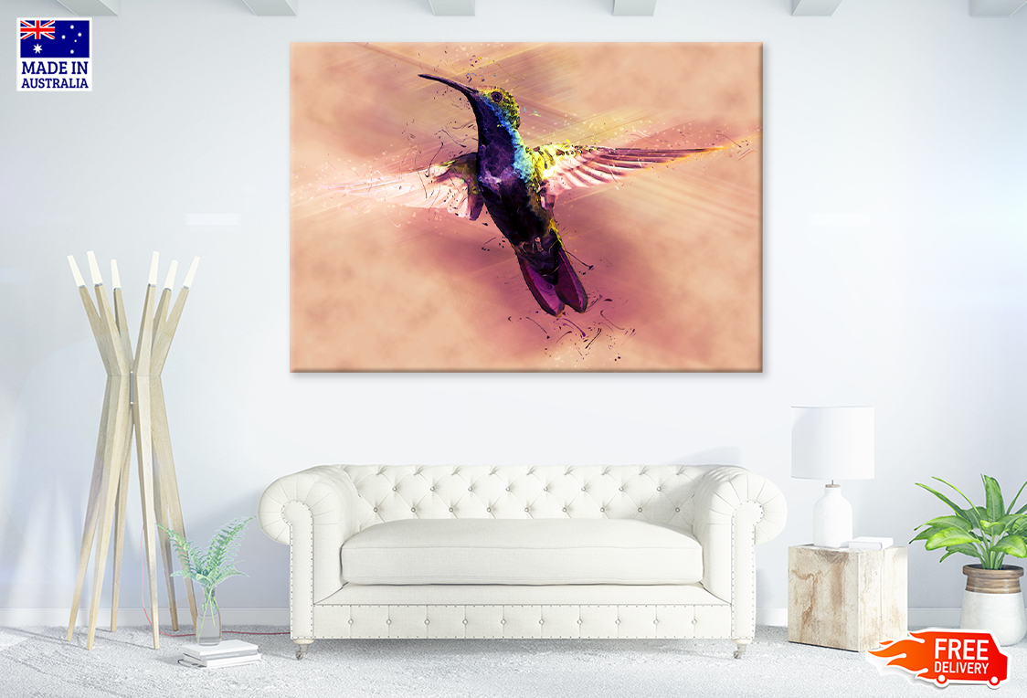 Flying Humming Bird Digital Art Print 100% Australian Made