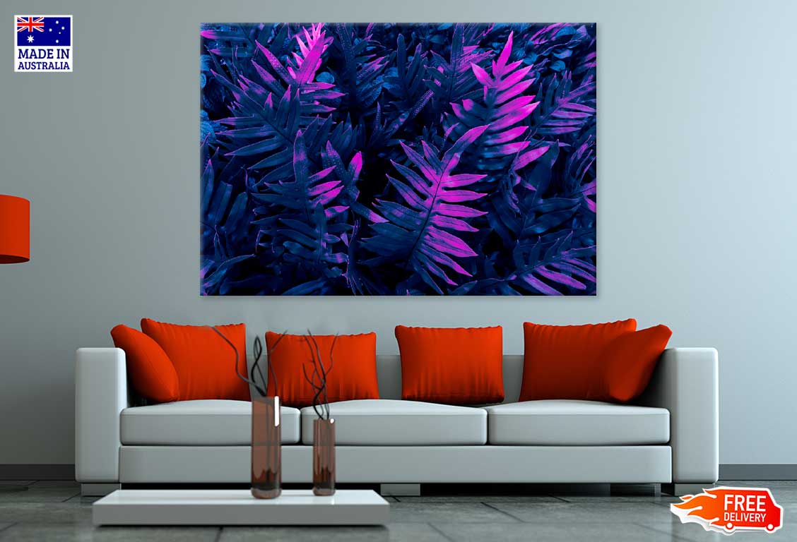 Purple Leaves Closeup View Photograph Print 100% Australian Made