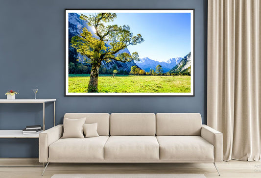 Karwendel Mountain & Tree Scenery View Photograph Home Decor Premium Quality Poster Print Choose Your Sizes