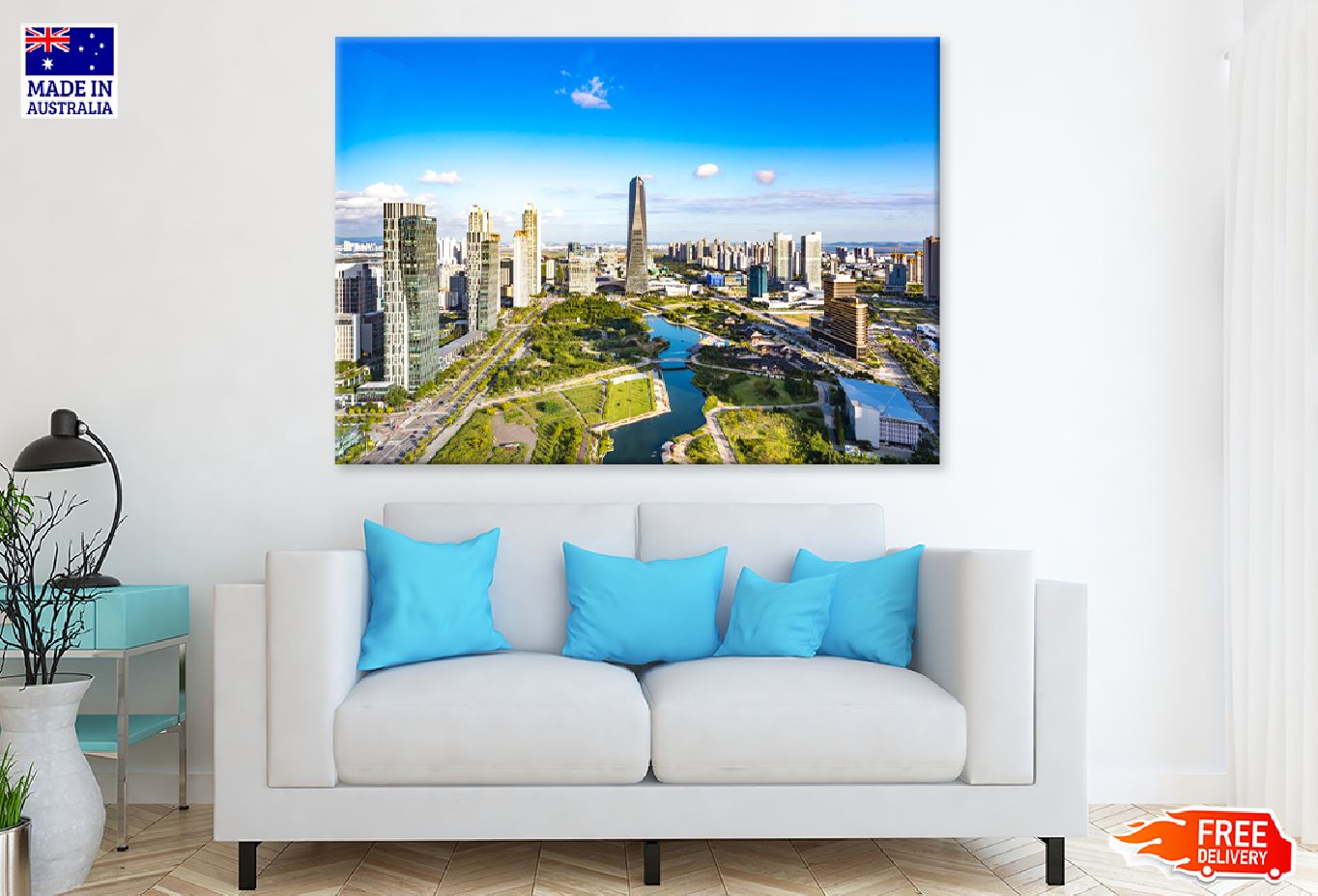 Songdo Metropolitan City View Photograph Print 100% Australian Made