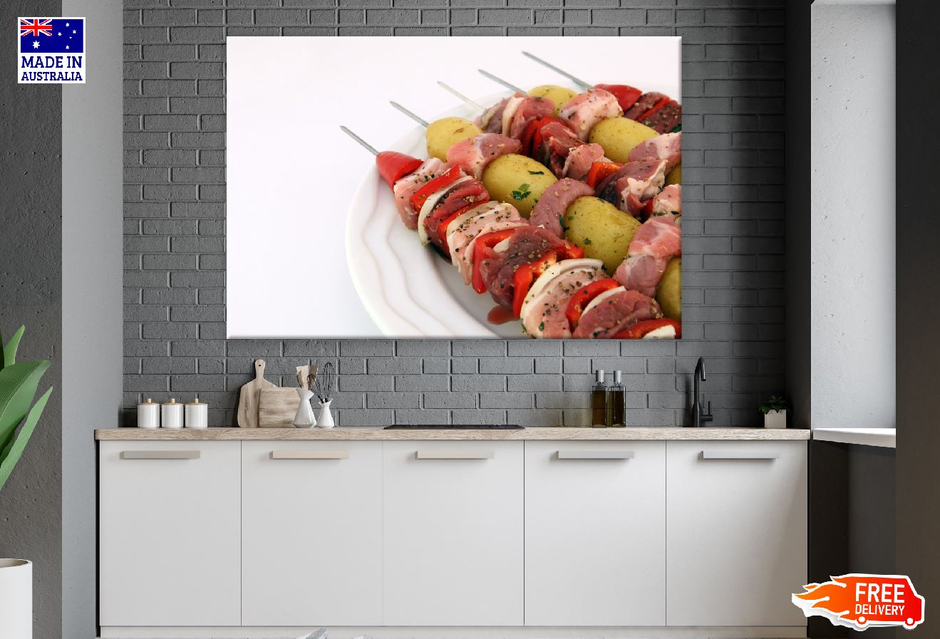 Barbeque Garnish Closeup Photograph Print 100% Australian Made