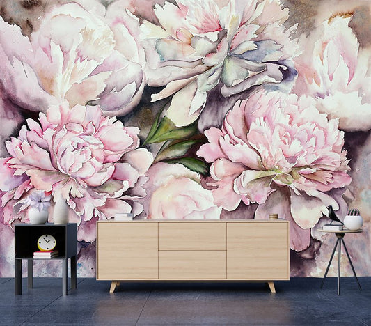 Wallpaper Murals Peel and Stick Removable Floral Design High Quality