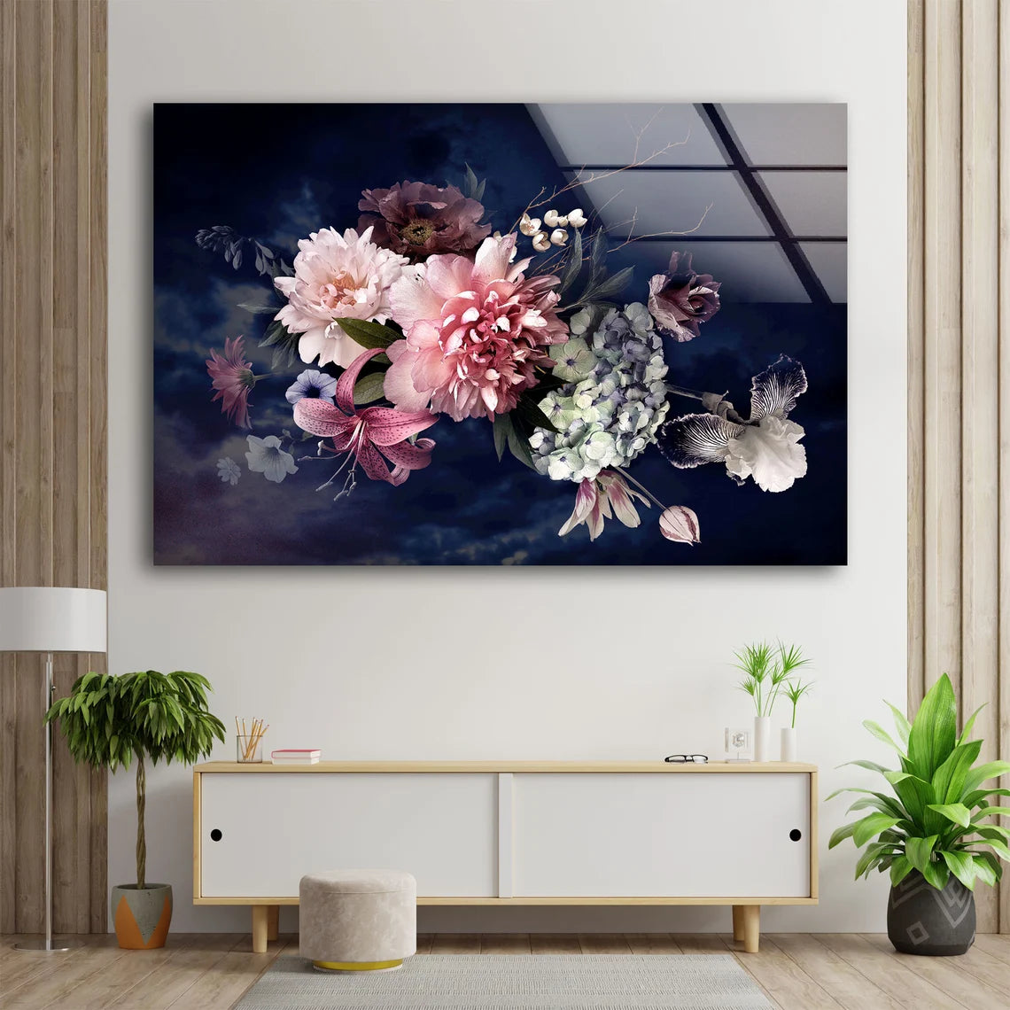 Colorful Flowers Photograph Acrylic Glass Print Tempered Glass Wall Art 100% Made in Australia Ready to Hang