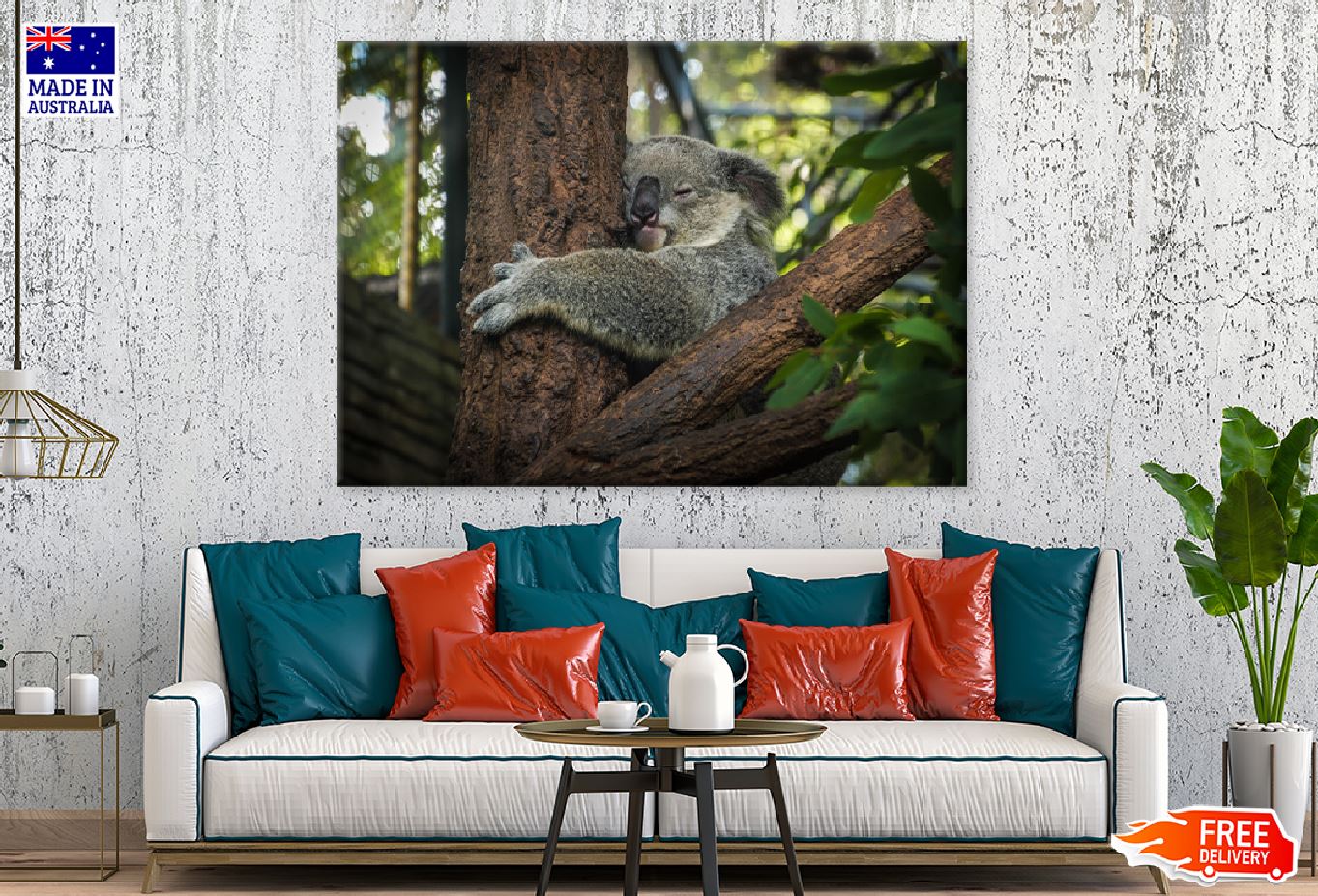 Koala Bear on Tree Photograph Print 100% Australian Made