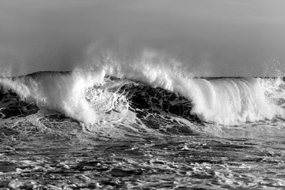 Sea Waves B&W View Photograph Print 100% Australian Made