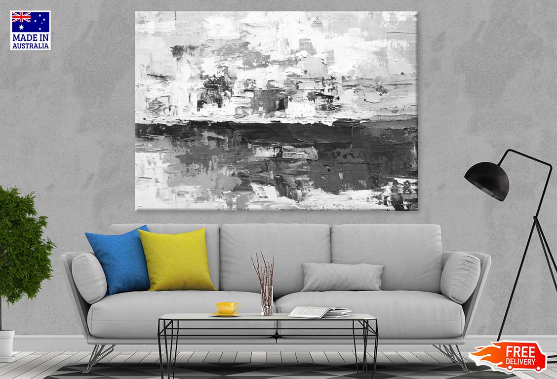 B&W Abstract Design Painting Print 100% Australian Made