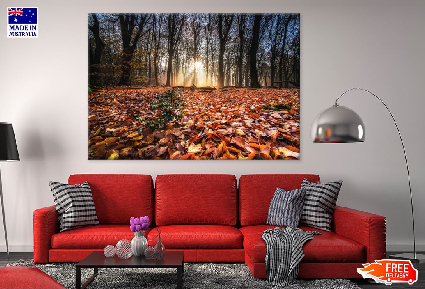 Autumn Tree Forest with Leaves Photograph Print 100% Australian Made