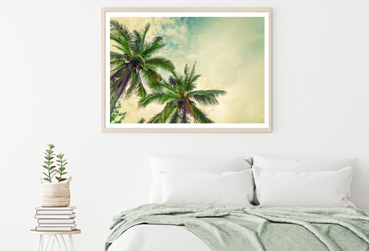 Palm Trees & Sky Scenery Home Decor Premium Quality Poster Print Choose Your Sizes