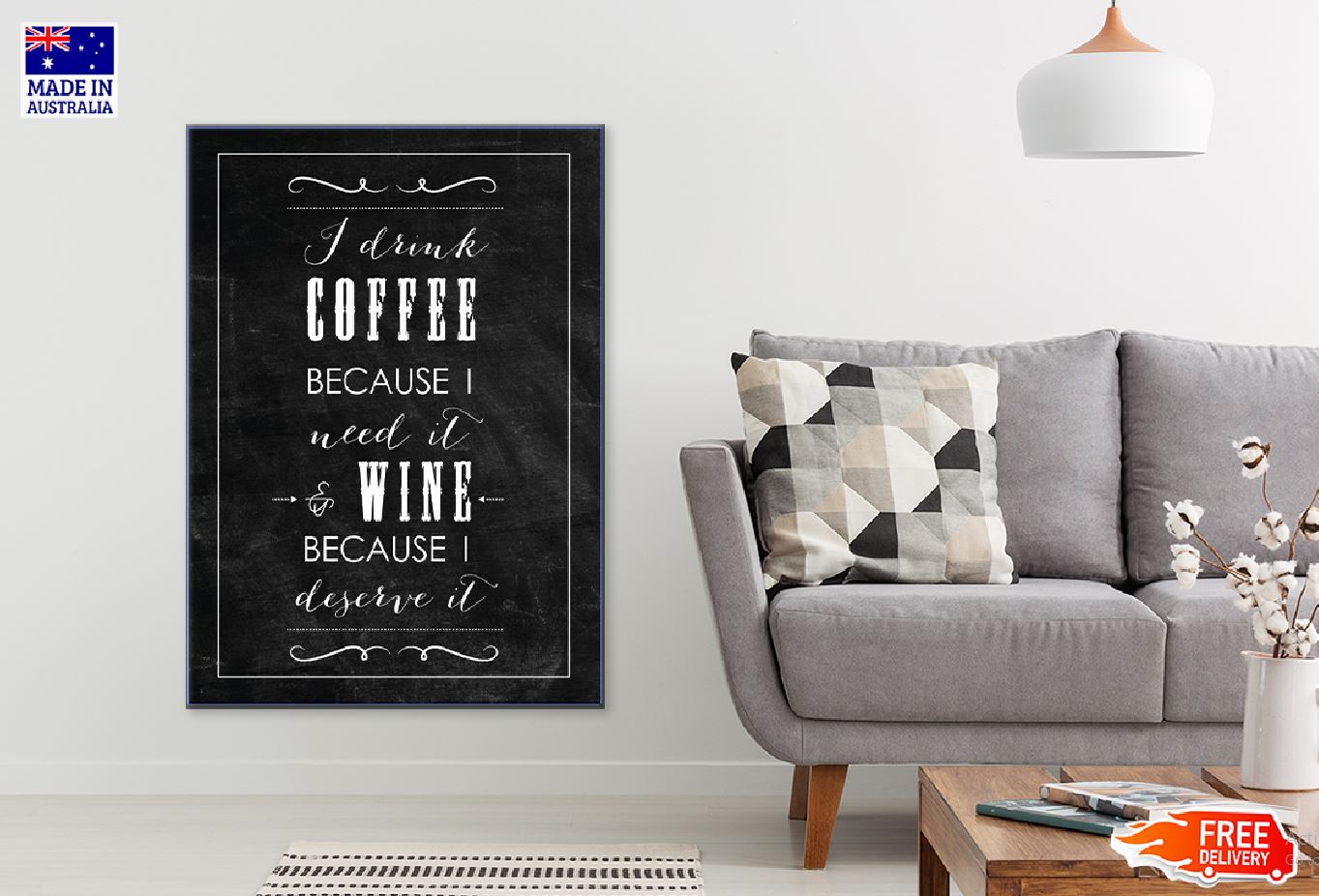 Cafe Restaurant Quote Vector Art Print 100% Australian Made