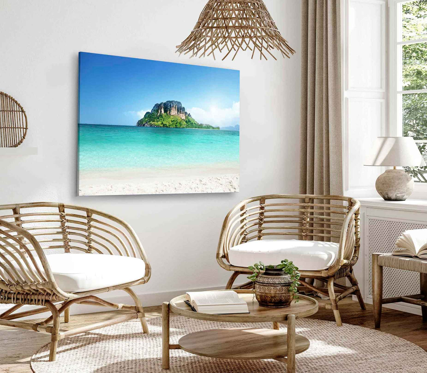 Bella Home Poda Island Beach Krabi Thailand Print Canvas Ready to hang