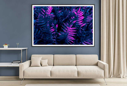 Purple Leaves Closeup View Photograph Home Decor Premium Quality Poster Print Choose Your Sizes