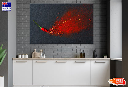 Red Pepper Flakes and Chilli Powder Photograph Print 100% Australian Made