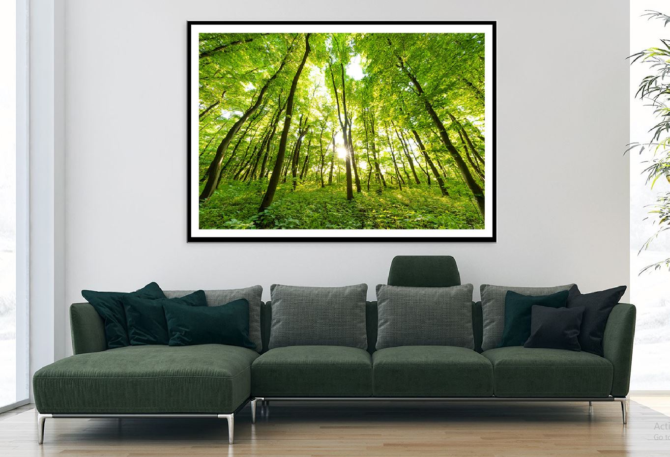 Green Spring Forest Trees View Photograph Home Decor Premium Quality Poster Print Choose Your Sizes