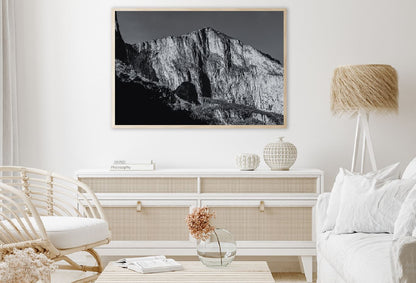 Mountain Hill B&W View Photograph Home Decor Premium Quality Poster Print Choose Your Sizes