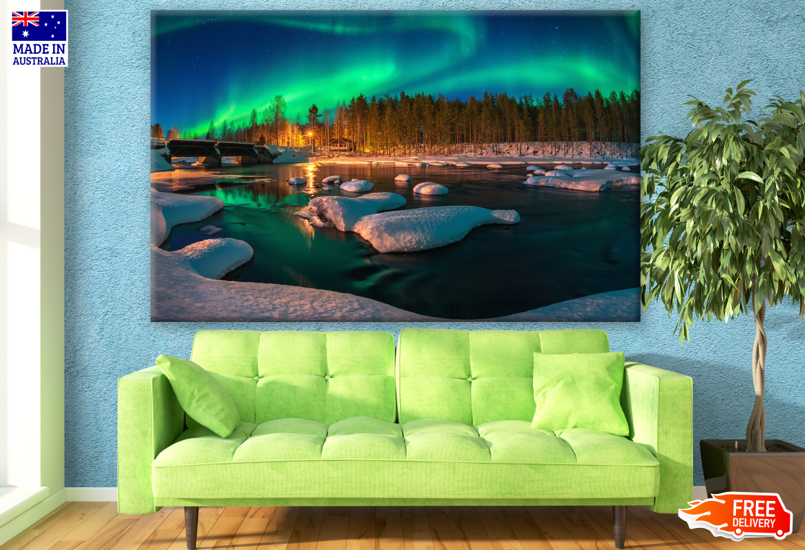 Aurora Northern Lights Photograph Print 100% Australian Made