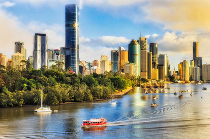 Brisbane Skyline Print 100% Australian Made