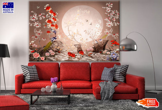 Flowers & Birds Watercolor Painting Print 100% Australian Made