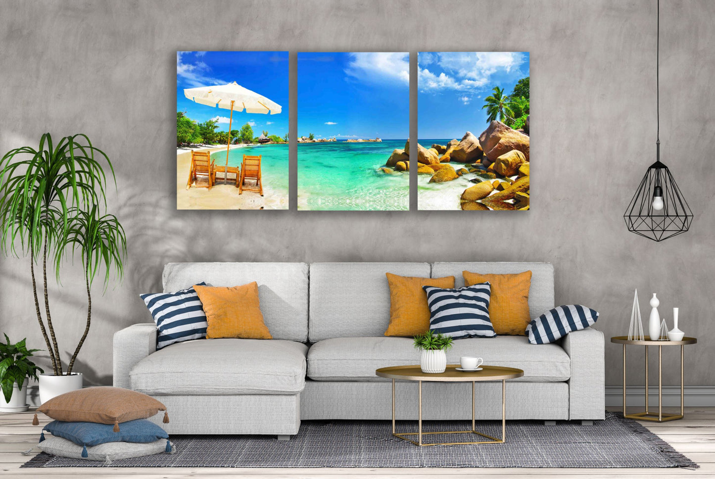 3 Set of Sea Scenery High Quality Print 100% Australian Made Wall Canvas Ready to Hang