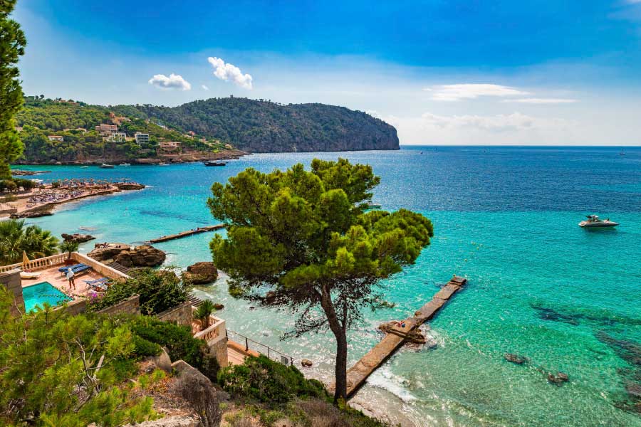 Bella Home Mallorca Island Bay Beach Spain Print Canvas Ready to hang