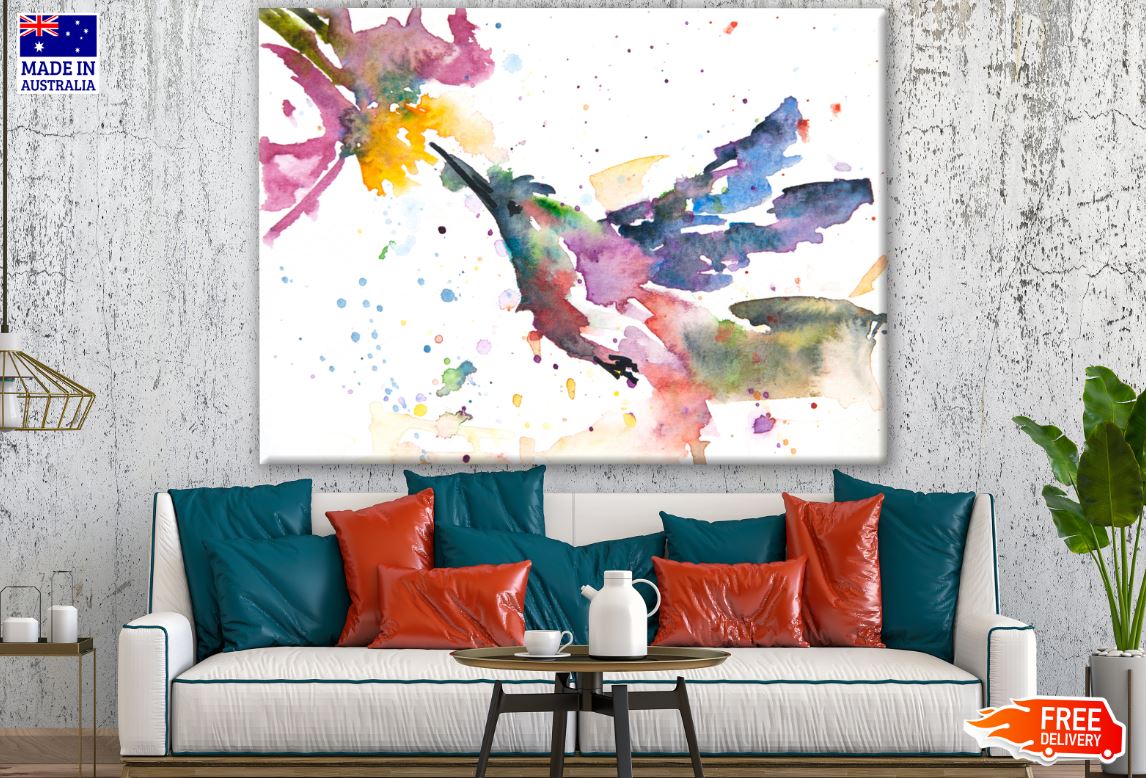 Bird & Flower Painting Print 100% Australian Made