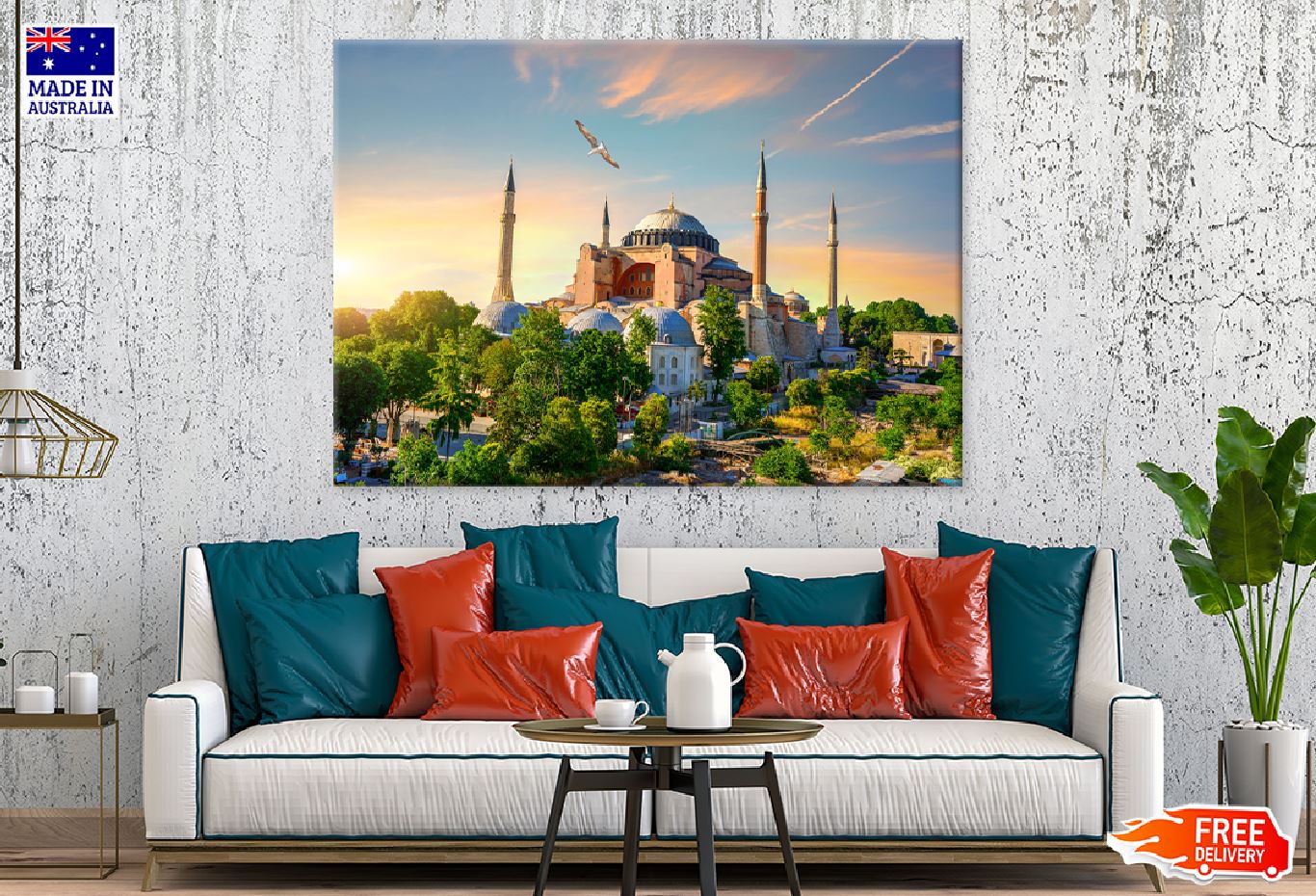 Hagia Sophia Sunset View Photograph Istanbul Print 100% Australian Made