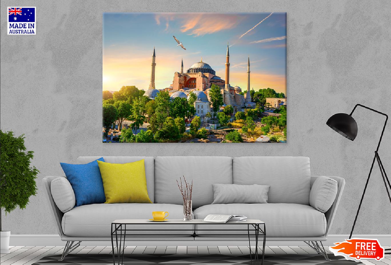 Hagia Sophia Sunset View Photograph Istanbul Print 100% Australian Made