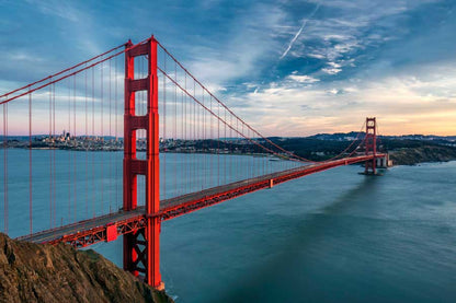 Bella Home Golden Gate Bridge in USA Aerial Print Canvas Ready to hang