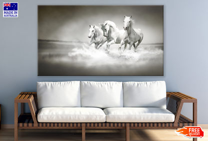 White Horses Running On Water Photograph Print 100% Australian Made