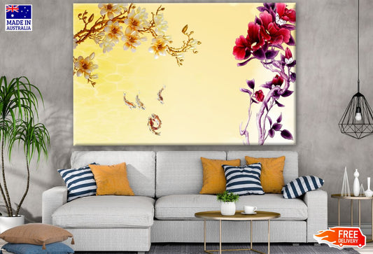 Colorful Flower Design Print 100% Australian Made