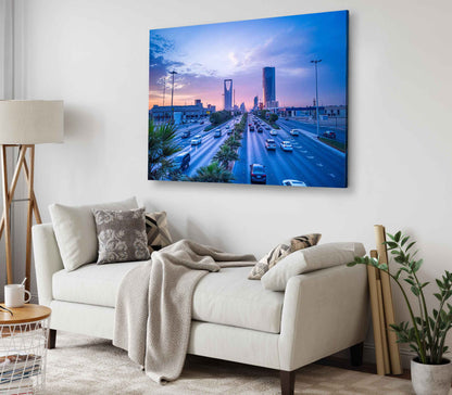 Bella Home Riyadh City During Sunset Print Canvas Ready to hang