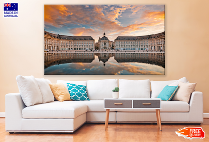 Stunning View of Miroir d'eau in France Print 100% Australian Made