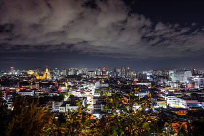 Night View in Suwon Hwasung Photograph Print 100% Australian Made