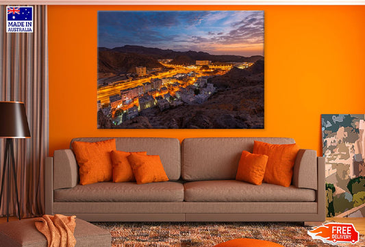 Hatat Skyline Sunset View Photograph Muscat Print 100% Australian Made