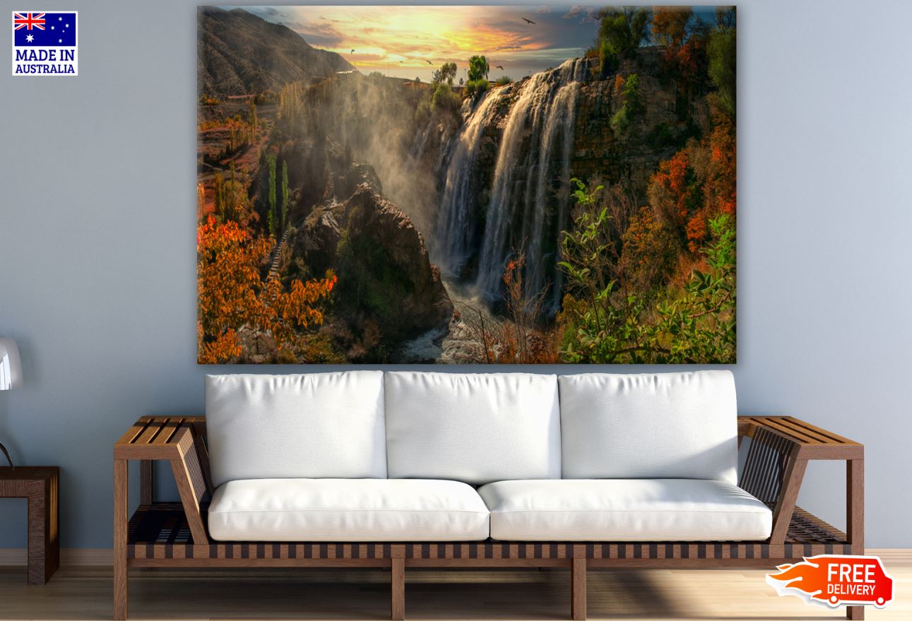 Stunning Waterfall in Forest Photograph Print 100% Australian Made