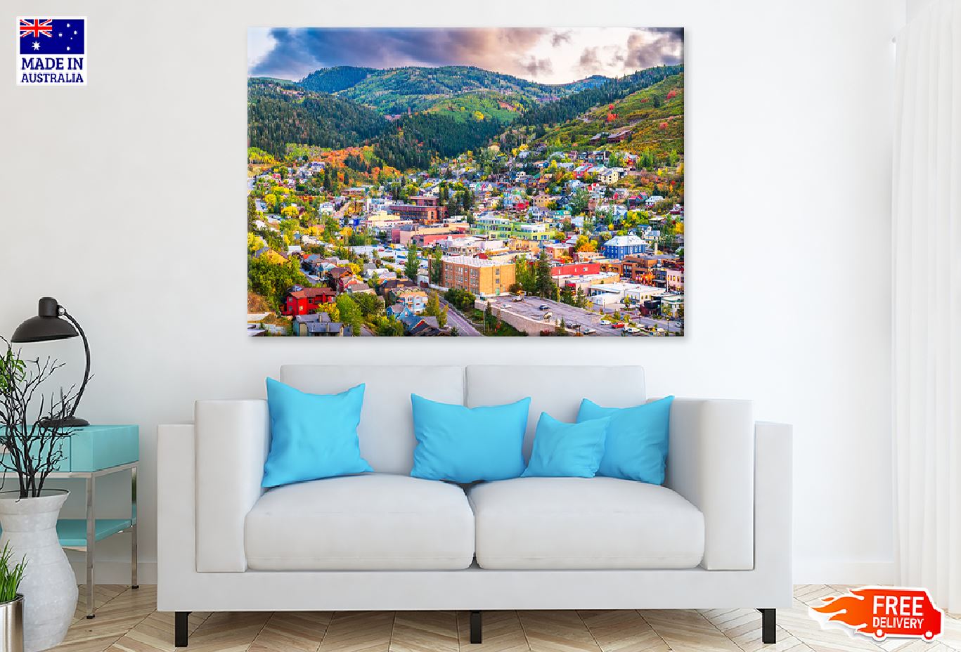 Park City View Photograph Utah USA Downtown Print 100% Australian Made