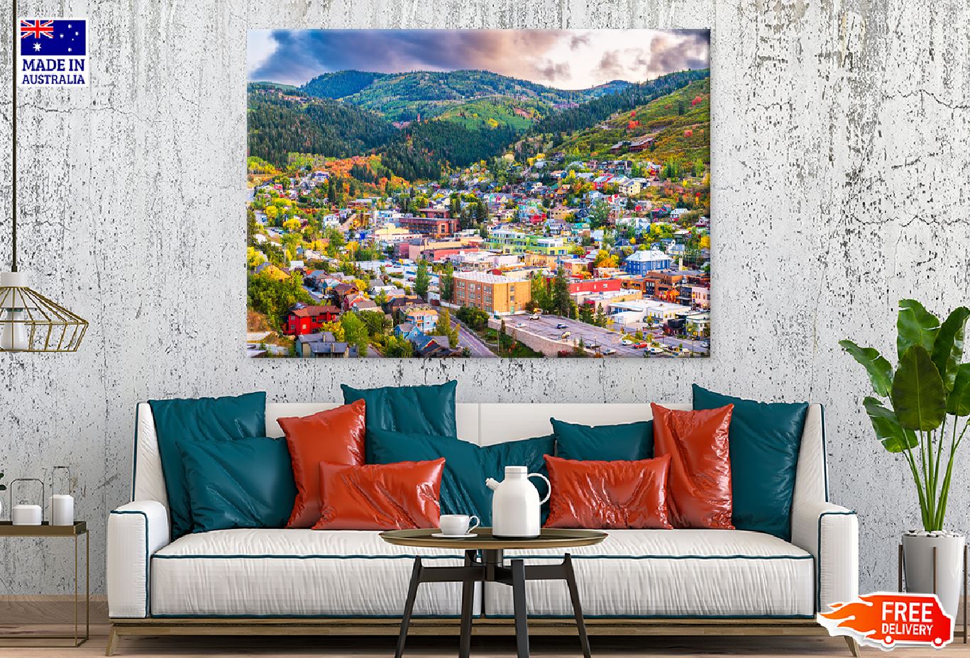 Park City View Photograph Utah USA Downtown Print 100% Australian Made