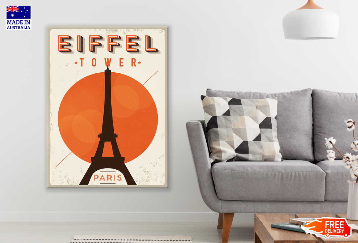 Eiffel Tower Poster Print 100% Australian Made