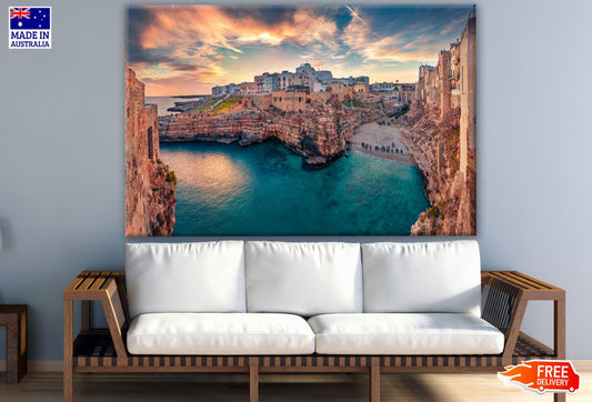 Stunning City with Beach View Print 100% Australian Made