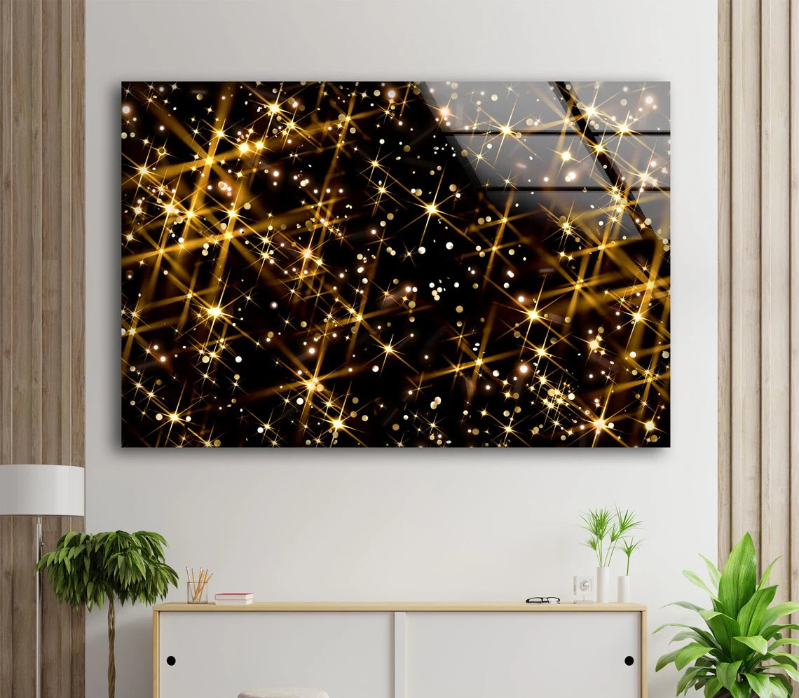 Stars Design Acrylic Glass Print Tempered Glass Wall Art 100% Made in Australia Ready to Hang